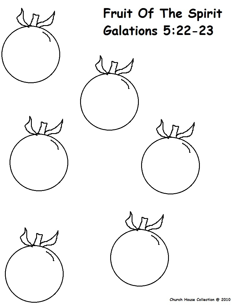 Coloring Page Fruit Of The Spirit